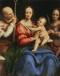La Sacra Famiglia con Santa Caterina, 1515-20