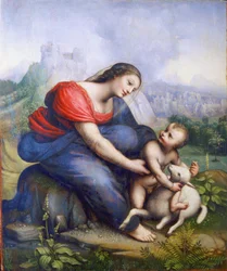 La Vergine e il Bambino con un agnello