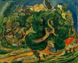 Ch. Soutine, paesaggio nel sud della Francia