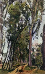 Paesaggio con contadino, di Chaim Soutine (1894-1943), Francia, XX secolo