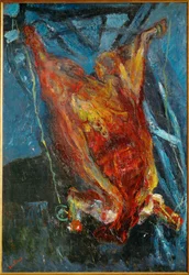 Bue macellato, 1925 circa (dipinto su tela)