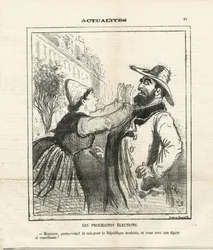 Illustrazione di Cham (1819-1879) in Le Charivari