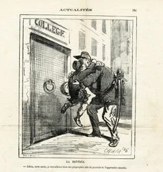 Illustrazione di Cham (1819-1879) in Le Charivari
