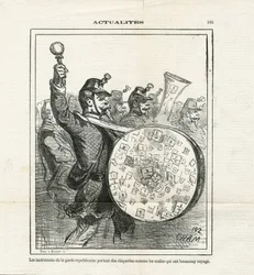 Illustrazione di Cham (1819-1879) in Le Charivari