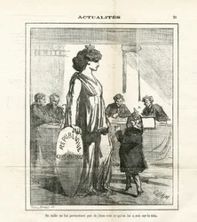 Illustrazione di Cham (1819-1879) in Le Charivari