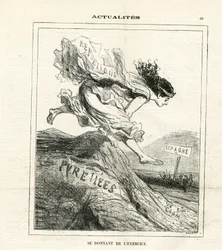 Illustrazione di Cham (1819-1879) in Le Charivari