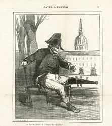Illustrazione di Cham (1819-1879) in Le Charivari
