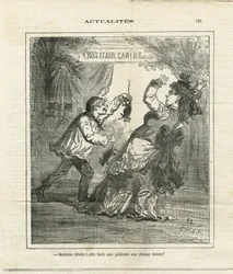 Illustrazione di Cham (1819-1879) in Le Charivari