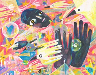 Mani cosmiche surreali