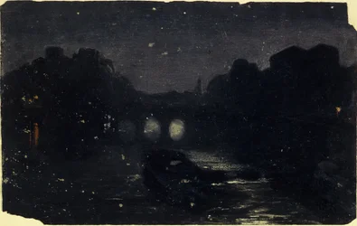 Effetto di notte sulle rive della Senna