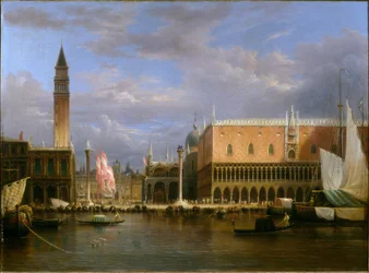 Le môle et le Palais Ducal vues de la mer (Il molo e il Palazzo Ducale visti dal mare)