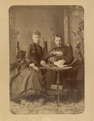 Granduca Konstantin Konstantinovich di Russia (1858-1915) e Granduchessa Elizaveta Mavrikievna di Russia (1865-1927)