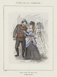 Una loggia in maggio 1871, Au Canard a Trois Becs