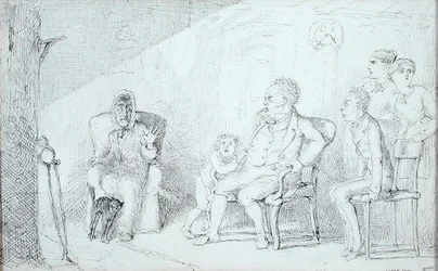Storia di fantasmi (penna e inchiostro su carta)