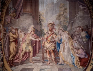 Scenografia: "Alceste" Rappresentazione della scena 4 dell