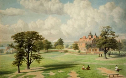 Aston Hall dal parco, 1891