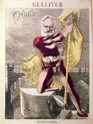 Caricatura di Victor Hugo (1802-85) da 