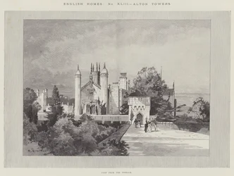 Case inglesi, Alton Towers, vista dalla terrazza