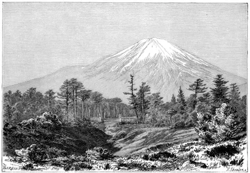 Monte Fuji, Giappone, 1895