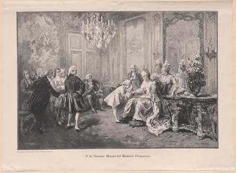 Mozart davanti a Madame Pompadour