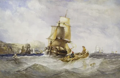 Navi in partenza da Scarborough, 1848