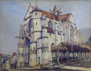 Chiesa di Moret sur Loing, lato sud, c.1906