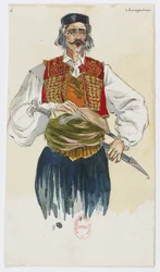 Holmès - La montagna nera - costumi di Charles Bianchini - 06. Choryphées