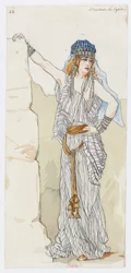 Holmès - La montagna nera - disegni dei costumi di Charles Bianchini - 14. Orientale di Siria