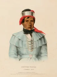 CHITTEE-YOHOLO. Un capo SEMINOLE, da Storia delle tribù indiane del Nord America.