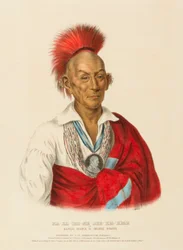 MA-KA-TAI-ME-SHE-KIA-KIAH, da Storia delle Tribù Indiane del Nord America