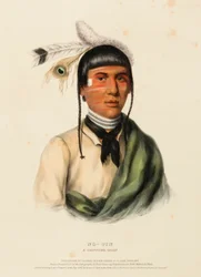 NO-TIN. Un capo CHIPPEWA, da "Storia delle tribù indiane del Nord America".