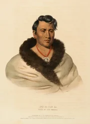 ONG PA TON GA. CAPO DEGLI OMAHAS., da Storia delle tribù indiane del Nord America