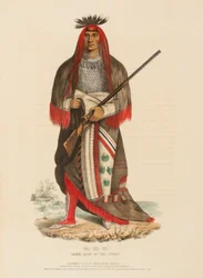 WA-NA-TA. GRANDE CAPO DEI SIOUX, da Storia delle tribù indiane del Nord America