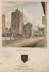 Vista sud-ovest della chiesa di Wandsworth