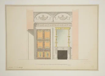 Progetto della Biblioteca del Gabinetto, primi anni 1780