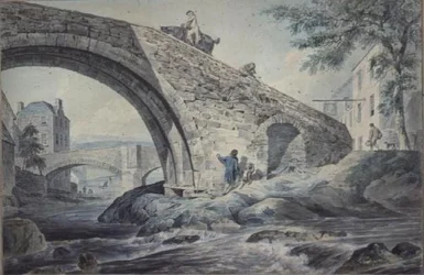 Veduta dei ponti a Hawick