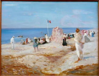 Scena di spiaggia a Dieppe