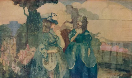 Nel paese blu o Colloquio sentimentale, c1895