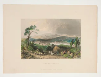 Veduta di Meredith, New Hampshire, illustrazione per Nathaniel Parker Willis