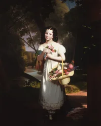 Bambina con fiori Amelia Palmer