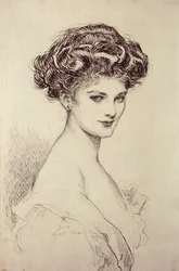 Studio di una testa (inchiostro su carta)