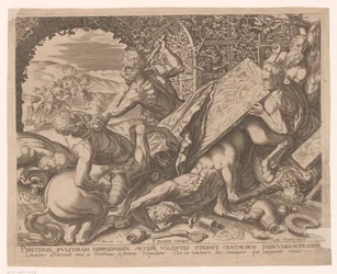Ercole uccide il centauro Eurytion