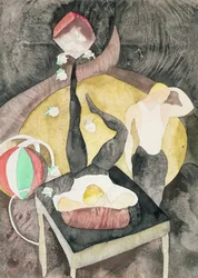 Due giocolieri acrobati, 1916