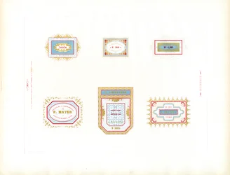 Collezione di etichette commerciali (stampa)