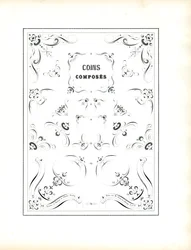 Ornamenti angolari complessi da incorniciare (stampa)