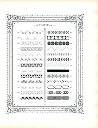 Bordi decorativi e motivi ornamentali (stampa)