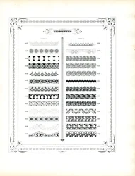 Strisce decorative e bordi ornamentali (stampa)