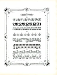 Eleganti motivi ornamentali per la stampa di lusso (stampa)