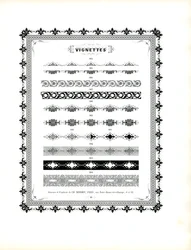 Bande decorative floreali e bordi ornamentali (stampa)