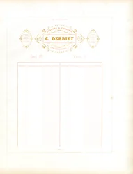 Carta intestata della Maison C. Derriey (stampa)